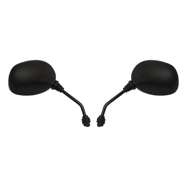 Hi Level Mirrors 8mm black rounded left & right